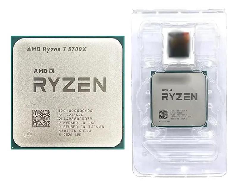 Processador AMD Ryzen 7 5700X, 3.4GHz (4.6GHz Max Turbo) OEM